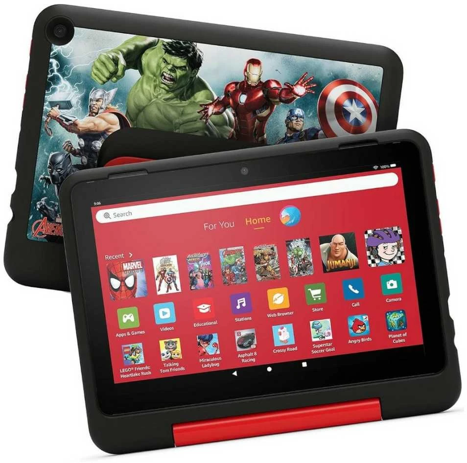 „Amazon Fire HD 8 Kids Pro Planšetė“ (2024 m.) „WiFi“ 32 GB nuo 6 iki 12 metų „Marvel's Avengers B0CVDPXVWR“