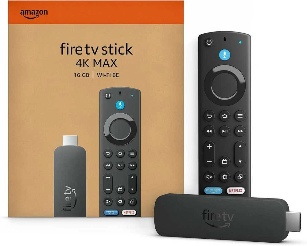 Išmanusis televizijos priedėlis „Amazon Fire TV Stick 4K Max“ su „Wi-Fi 6E“ ir „Ambient TV“ funkcija