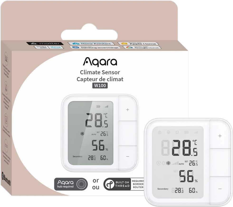 Aqara klimato jutiklis W100 | Klimato jutiklis | Sriegis/Zigbee
