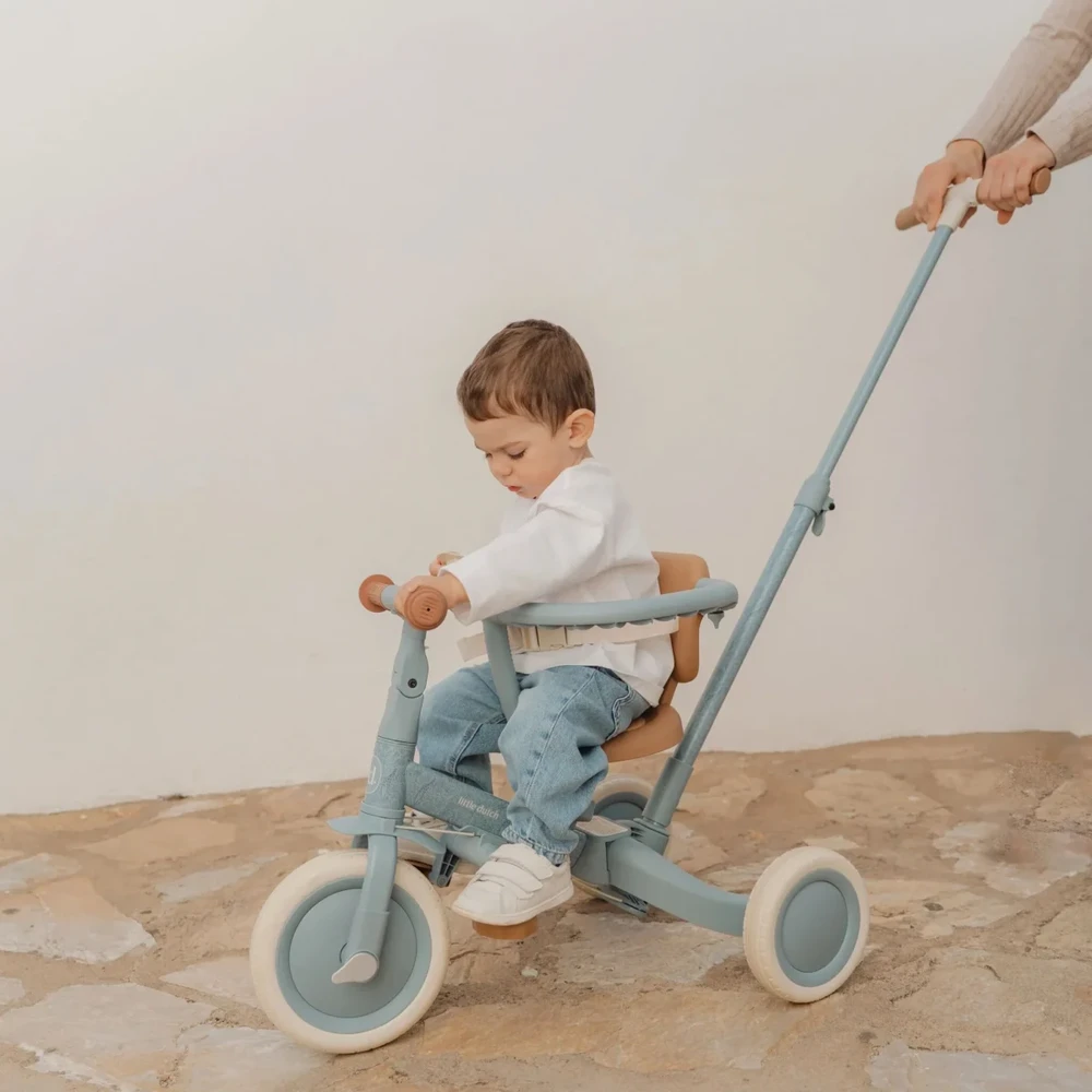 Little Dutch Mažasis olandiškas triratis 4in1 Mėlyna