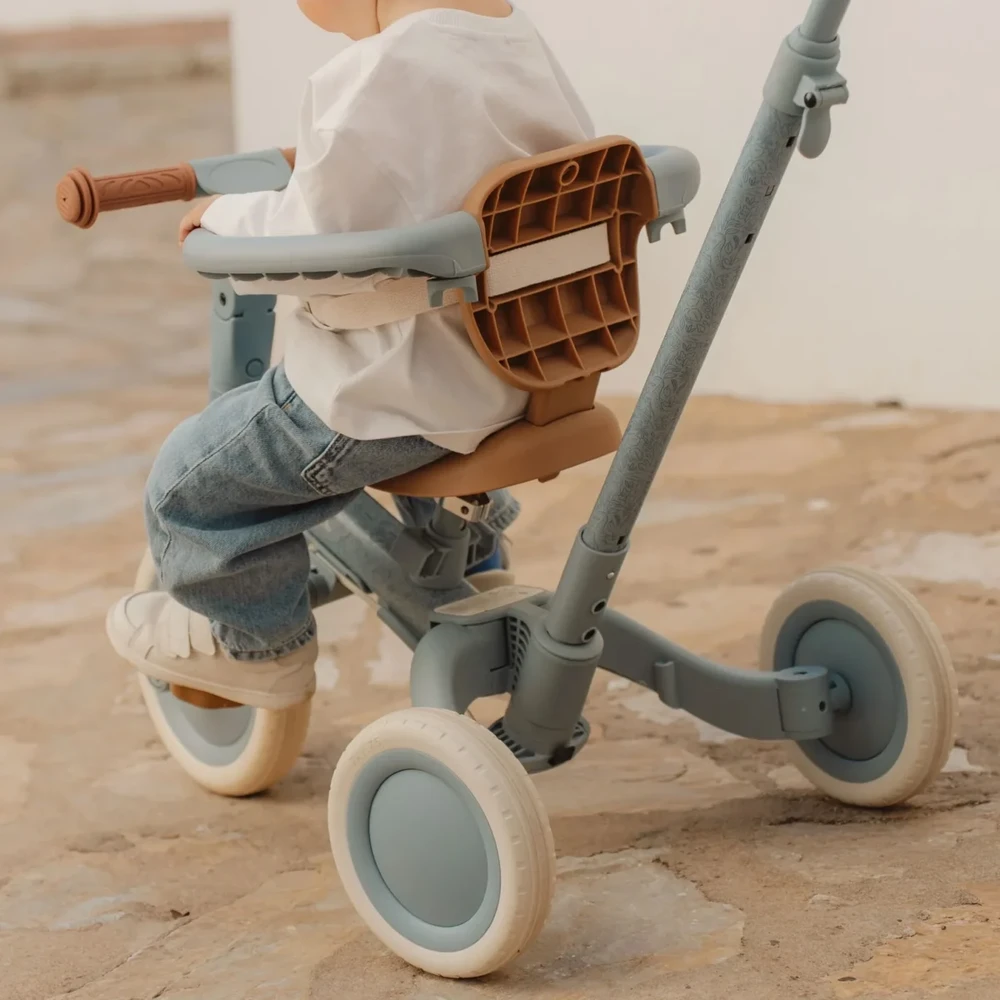 Little Dutch Mažasis olandiškas triratis 4in1 Mėlyna
