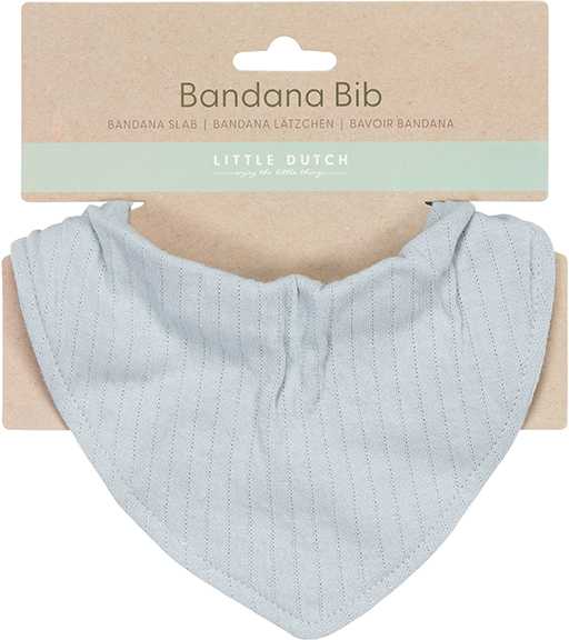 Little Dutch Bryndáček bandana Pure Soft Mėlyna