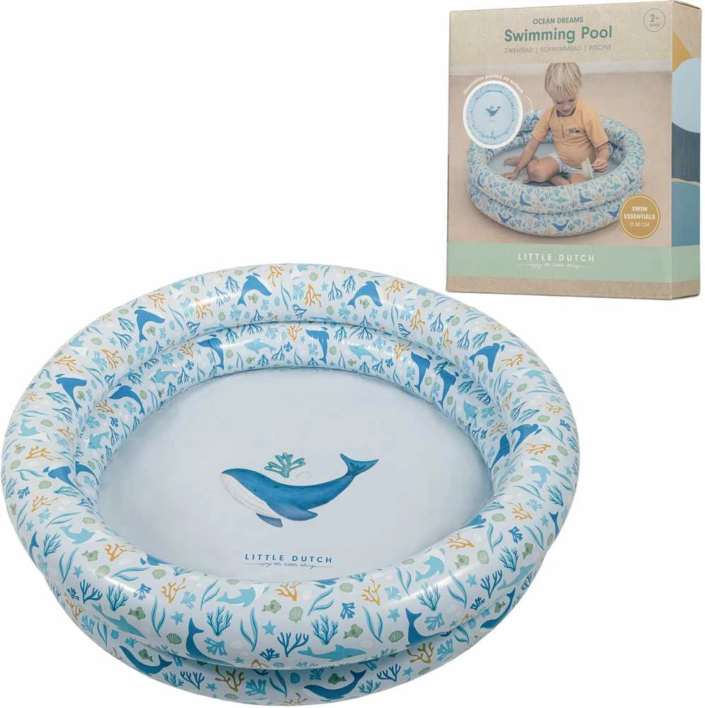 Mėlyna Little Dutch Pripučiamas baseinas ´Ocean Dreams Mėlyna´ 80cm