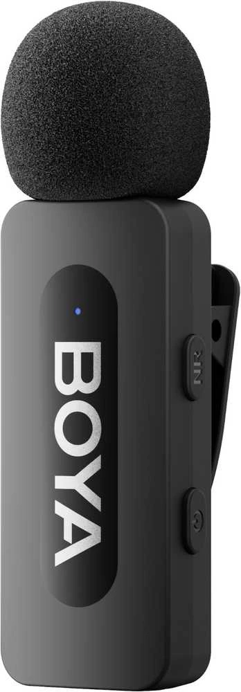 Mikrofonas BOYA BY-V10 V2.0 belaidis 2.4GHz - juoda