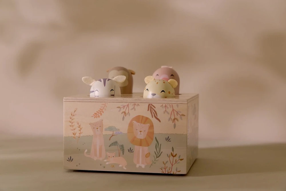 Little Dutch Wooden Pop­up Toy ´Safari Friends´ FSC