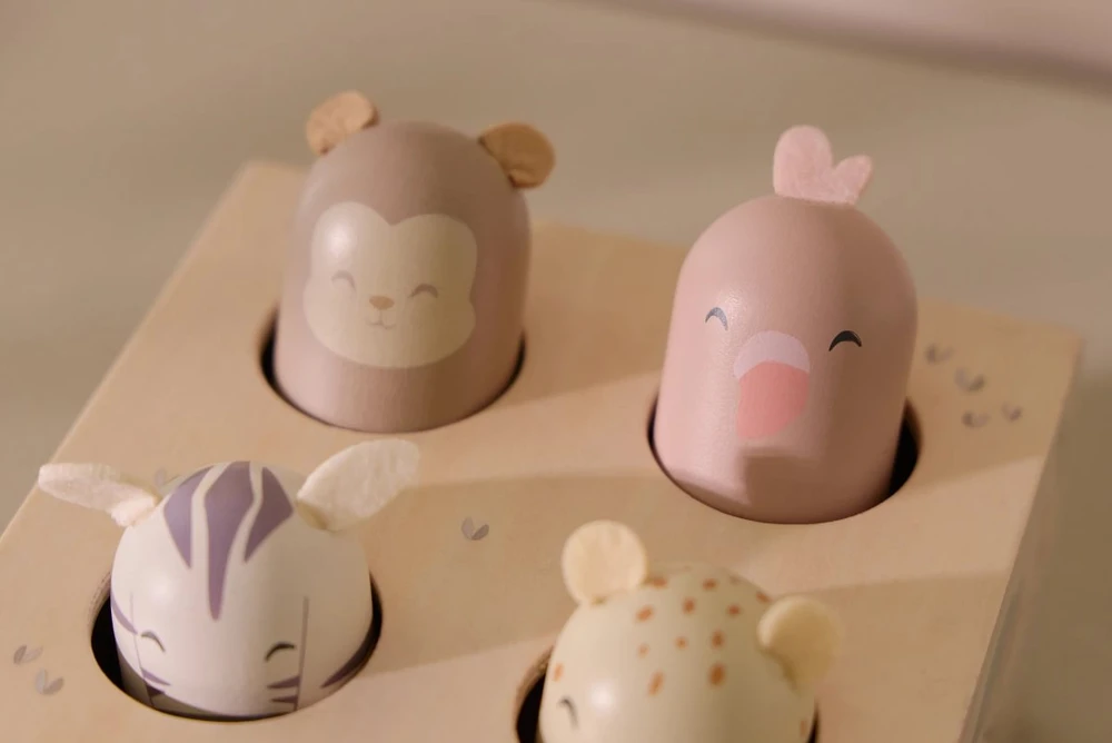 Little Dutch Wooden Pop­up Toy ´Safari Friends´ FSC