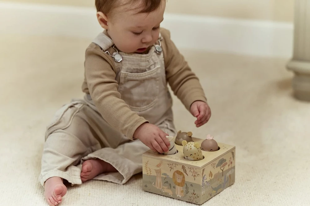 Little Dutch Wooden Pop­up Toy ´Safari Friends´ FSC