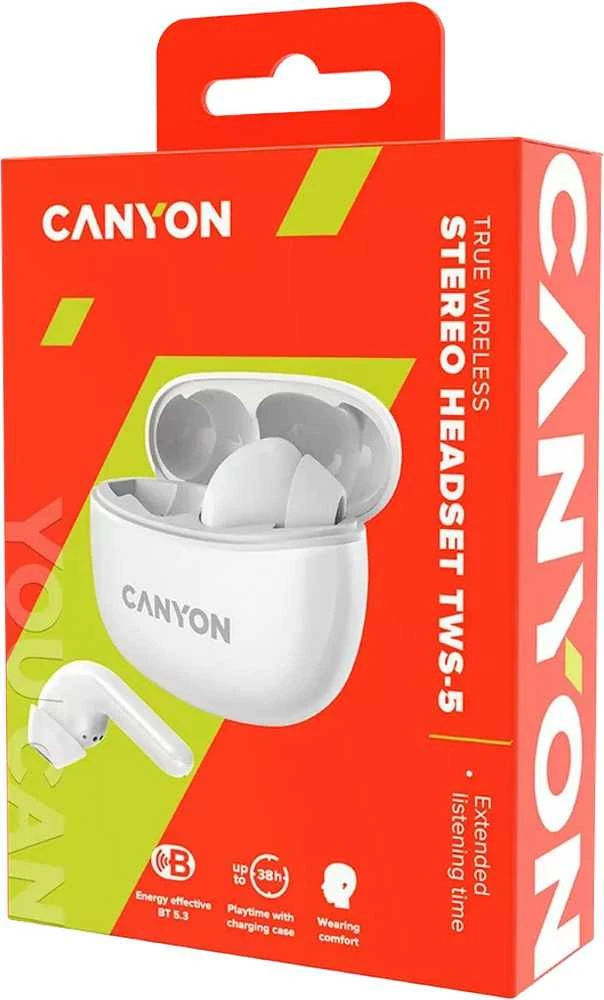 Ausinės Canyon TWS-5, Baltos