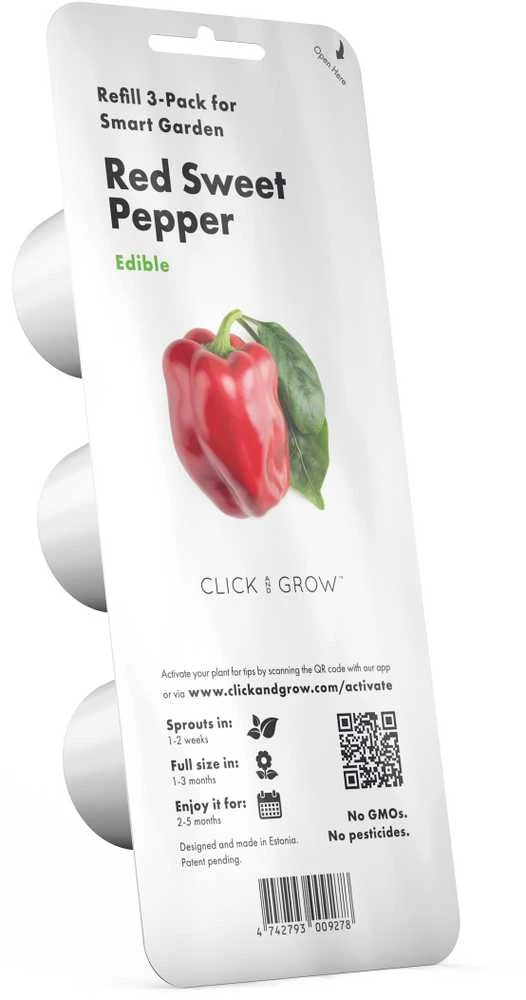 Click and Grow Smart Garden 3 vnt. papildymas - paprikų sėklos