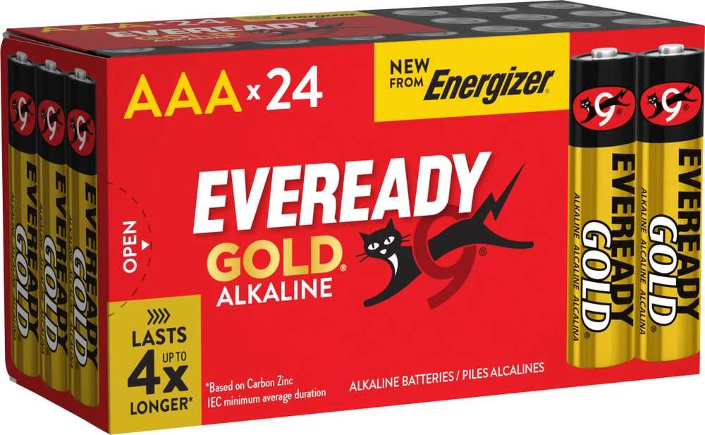 Eveready Gold AAA baterijų rinkinys 24 vnt.