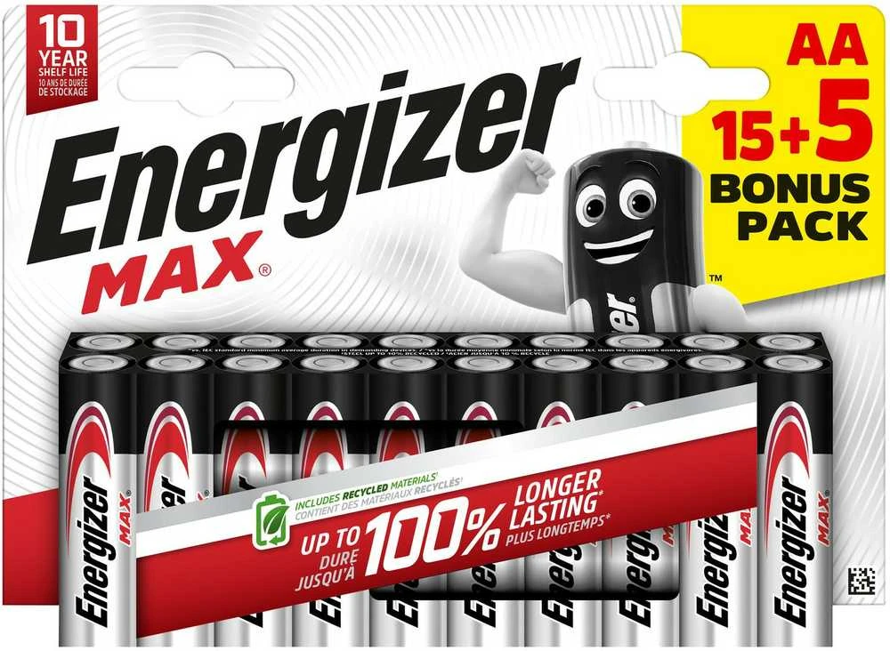 Energizer Energizer LR6/20 Max AA 15+5 zdarma