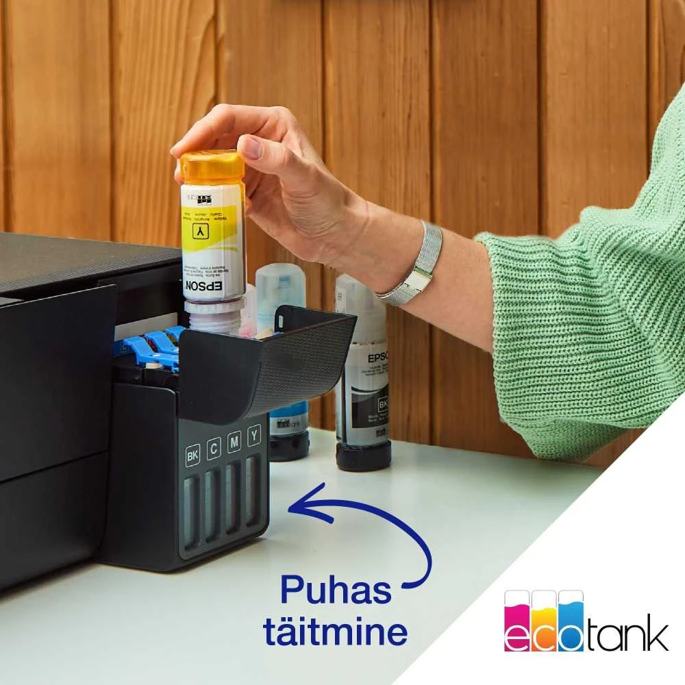 Daugiafunkcis spausdintuvas Epson EcoTank L3271 | Inkjet | Spalvotas | A4 | Wi-Fi | Juodas