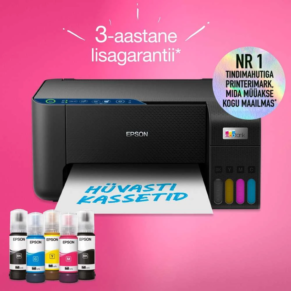 Daugiafunkcis spausdintuvas Epson EcoTank L3271 | Inkjet | Spalvotas | A4 | Wi-Fi | Juodas