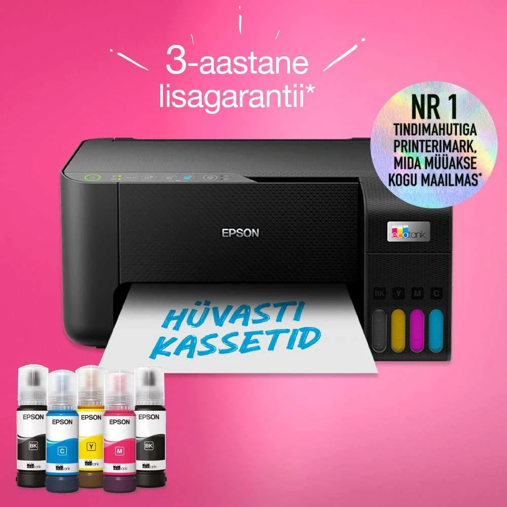 Daugiafunkcinis spausdintuvas Epson EcoTank L3270  Inkjet | Spalvotas | A4 | Wi-Fi | Juodas