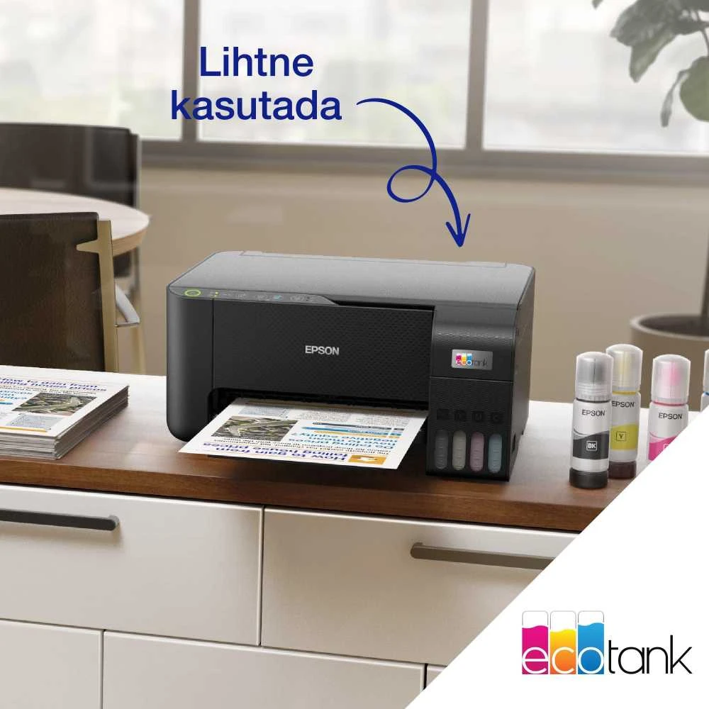 Daugiafunkcinis spausdintuvas Epson EcoTank L3270  Inkjet | Spalvotas | A4 | Wi-Fi | Juodas