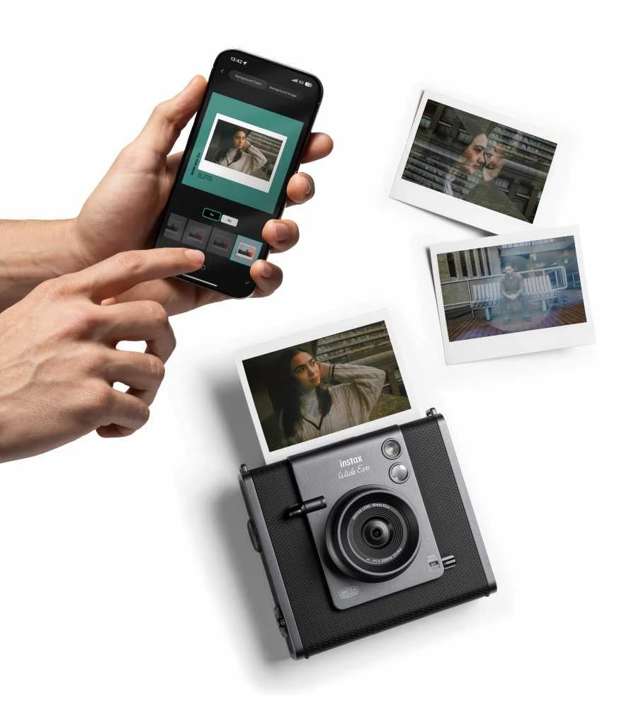 Fujifilm Momentinis fotoaparatas instax WIDE EVO Juodas, INSTAX WIDE EVO Juodas EX D