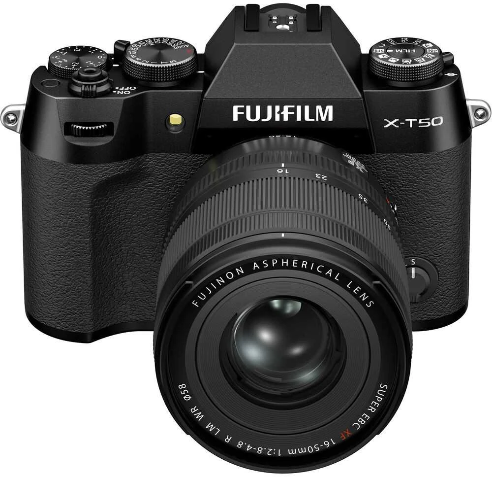 Sisteminis fotoaparatas FUJIFILM X-T50/XF16-50mmF2.8-4.8 R LM WR Juodas