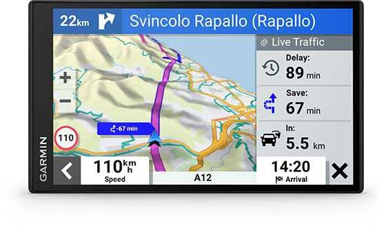 Garmin Drive 76 Navigatorius su eismo informacija ir išmaniojo telefono programėle