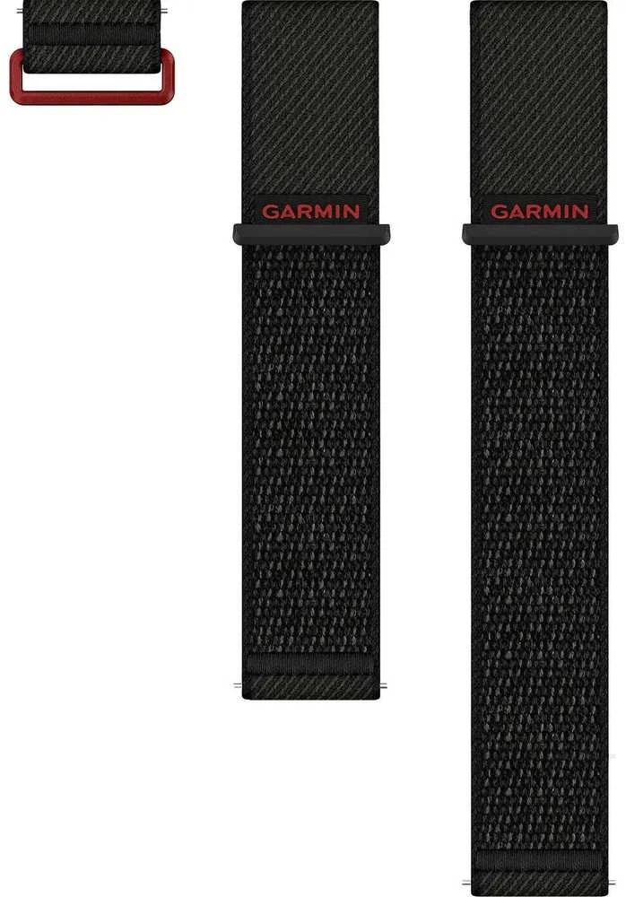 „Garmin“ greito atlaisvinimo apyrankės (24 mm), Juodas „ComfortFit“ nailonas