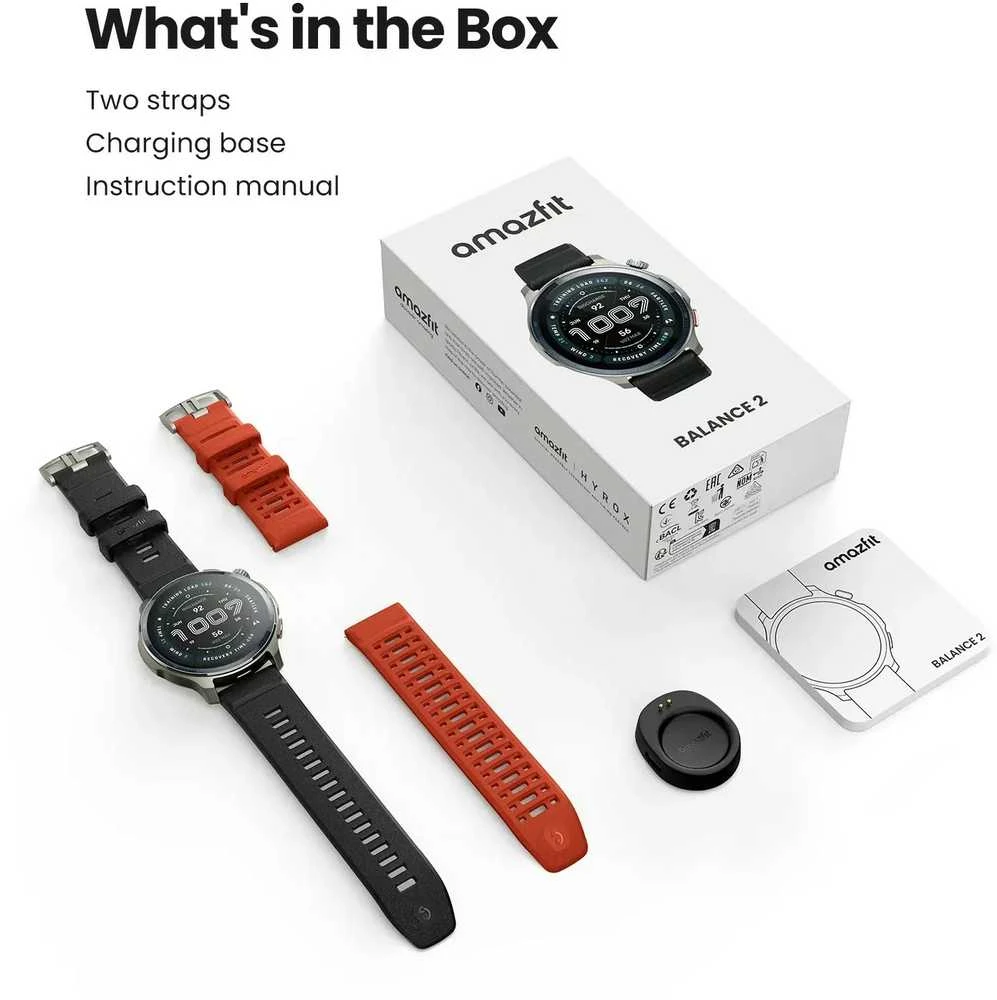 Išmanusis laikrodis Amazfit Balance 2 Juodas
