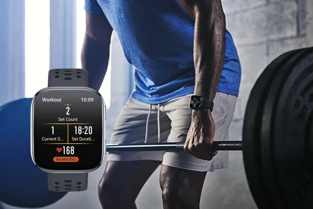 Išmanusis laikrodis Amazfit Bip 6, Juodas su juodu dirželiu