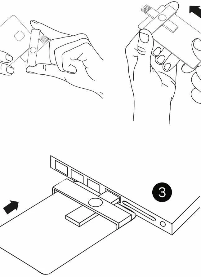 Pluss Id +ID Smart Card Reader juodas, BLISTER