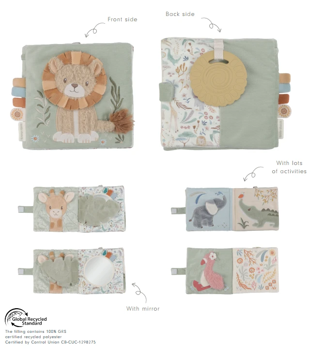 „Little Dutch“ – sensorinė knyga | „Safari Friends“ (GRS)