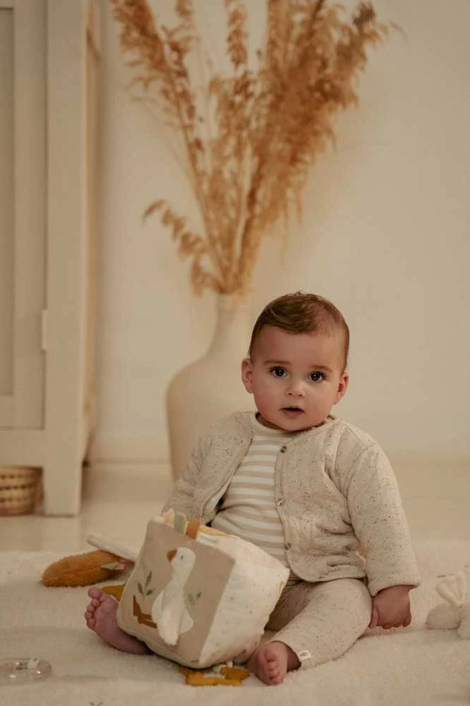 Little Dutch Minkštas lavinamasis kubas ‘Newborn Naturals’
