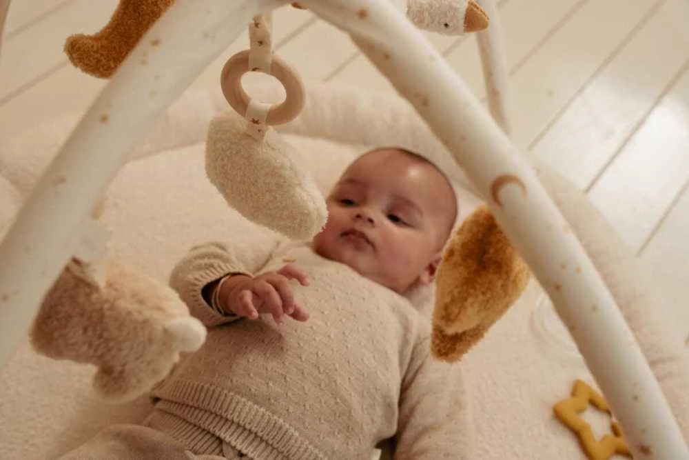 Little Dutch naujagimio natūralus aktyvumo kilimėlis su arka