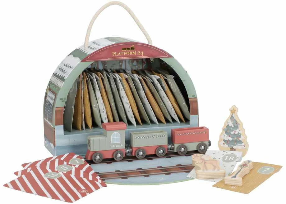 Little Dutch Advento kalendorius traukinių trasos ´Christmas´