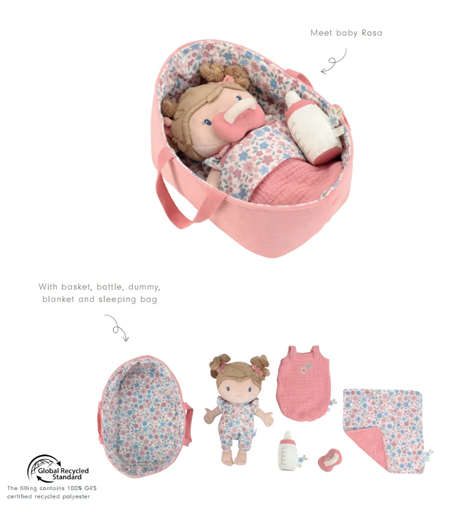 Little Dutch Lėlė kūdikis Rosa 35cm