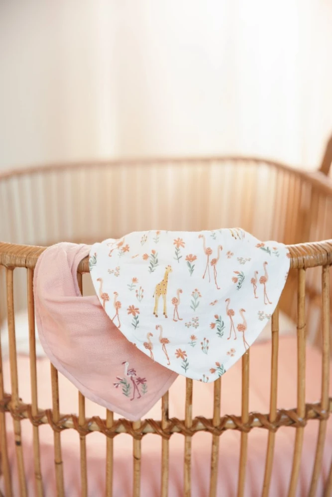 Little Dutch Bandana Bib set of 2 `Blooming Safari´