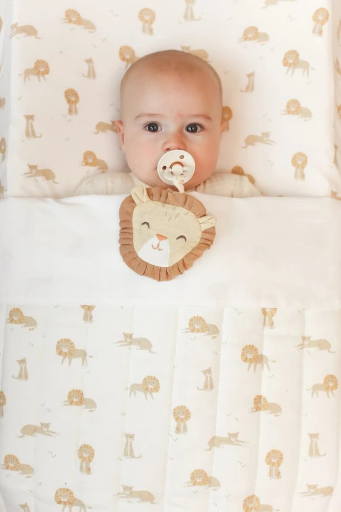 Little Dutch Bassinet Blanket quilted `Safari Leo´ 70×100 cm