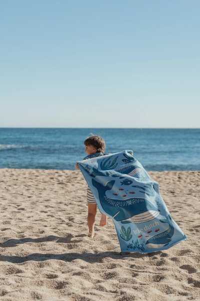 Rankšluostis Little Dutch Beach towel ´Ocean World Mėlyna´ 60×120 cm