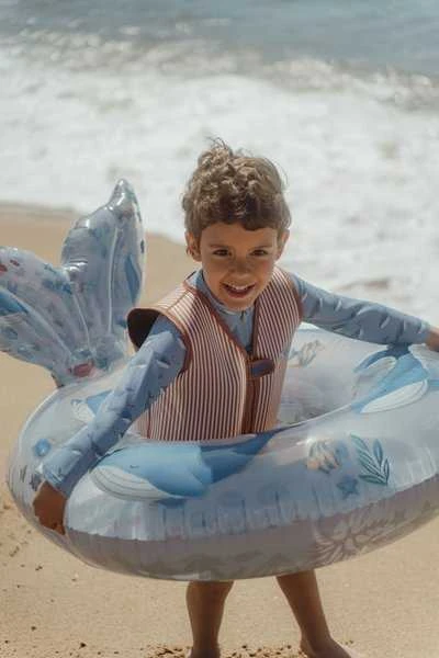 Little Dutch didelis plaukimo žiedas su banginio uodega „Ocean World“ 90 cm