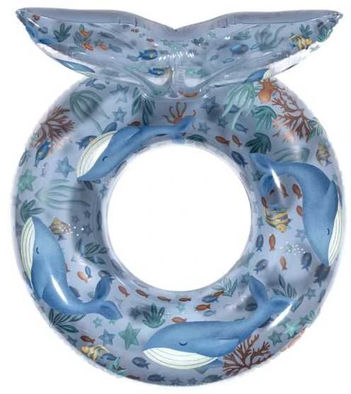 Little Dutch didelis plaukimo žiedas su banginio uodega „Ocean World“ 90 cm