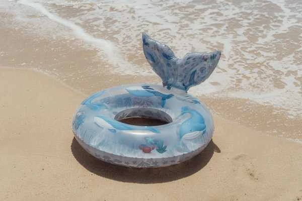 Little Dutch didelis plaukimo žiedas su banginio uodega „Ocean World“ 90 cm