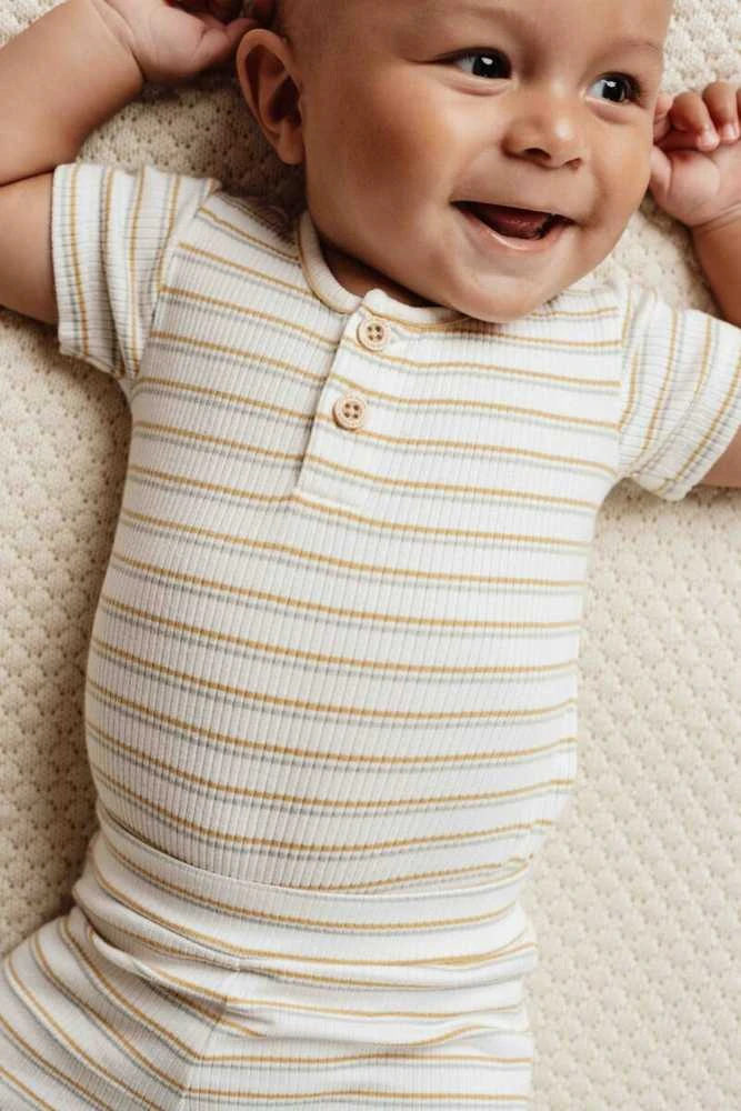 Little Dutch Smėlinukas trumpomis rankovėmis ´Multi Stripe´ - 74