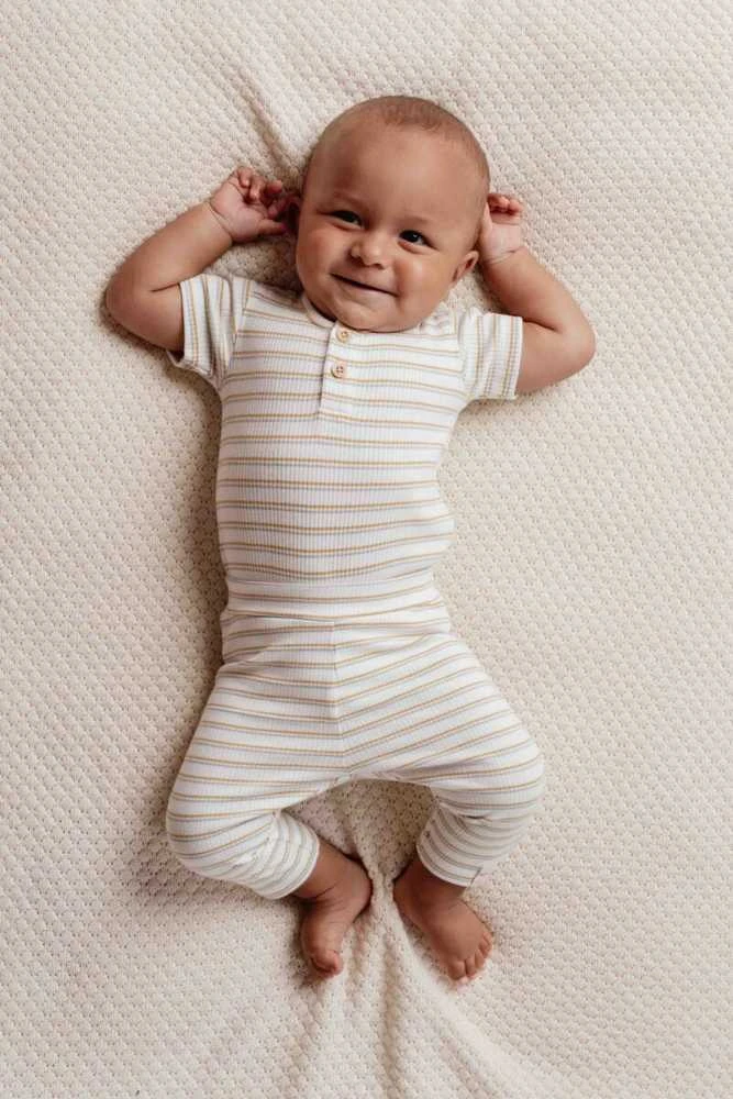 Little Dutch Smėlinukas trumpomis rankovėmis ´Multi Stripe´ - 74