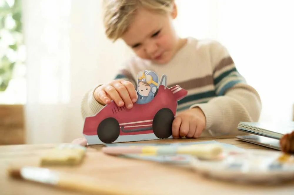 Little Dutch Knyga su žirklėmis 'Jim & Friends cars'
