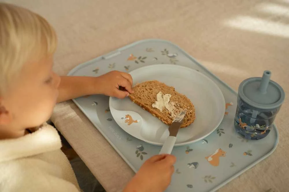 Little Dutch Mepal Vaikiška stiklinė su šiaudeliu ’Forest Friends’
