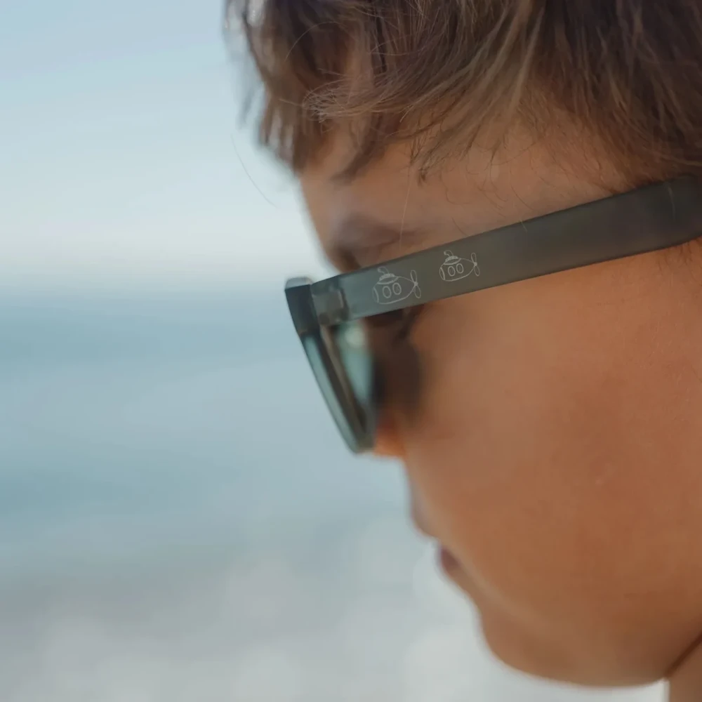 Little Dutch vaikiški akiniai nuo saulės „Ocean Žalias“