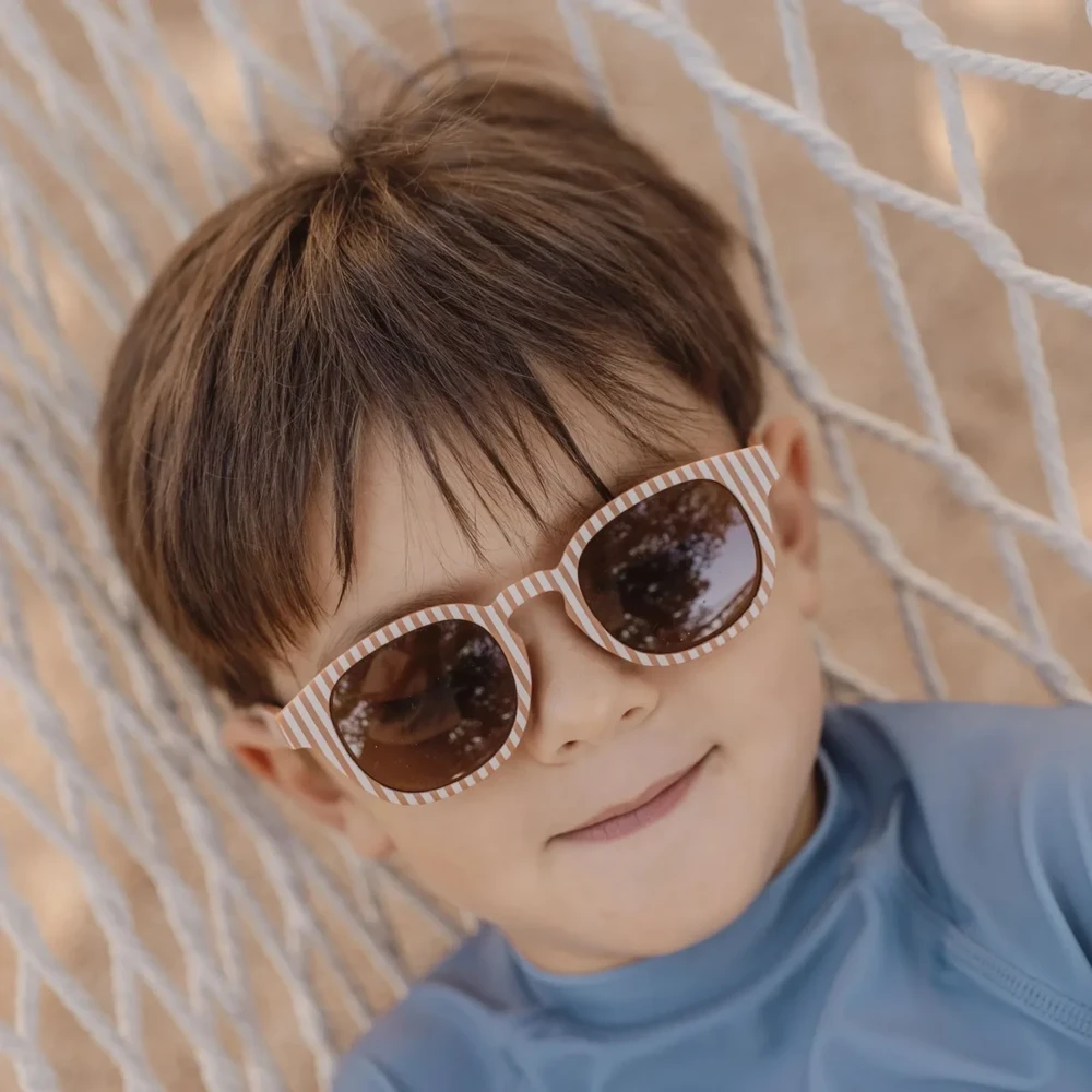 „Little Dutch“ vaikiški akiniai nuo saulės „Ocean Brown Stripes“