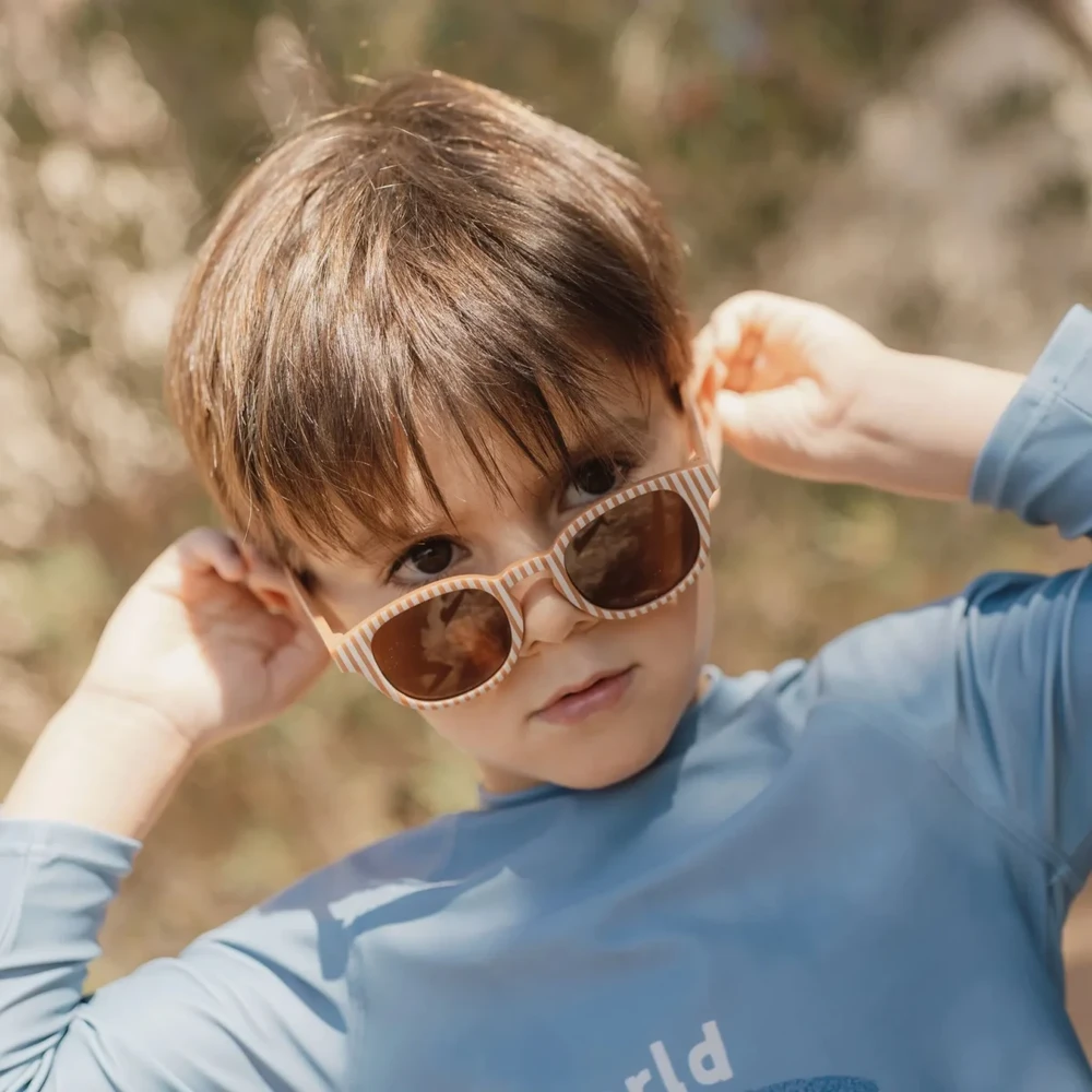 „Little Dutch“ vaikiški akiniai nuo saulės „Ocean Brown Stripes“