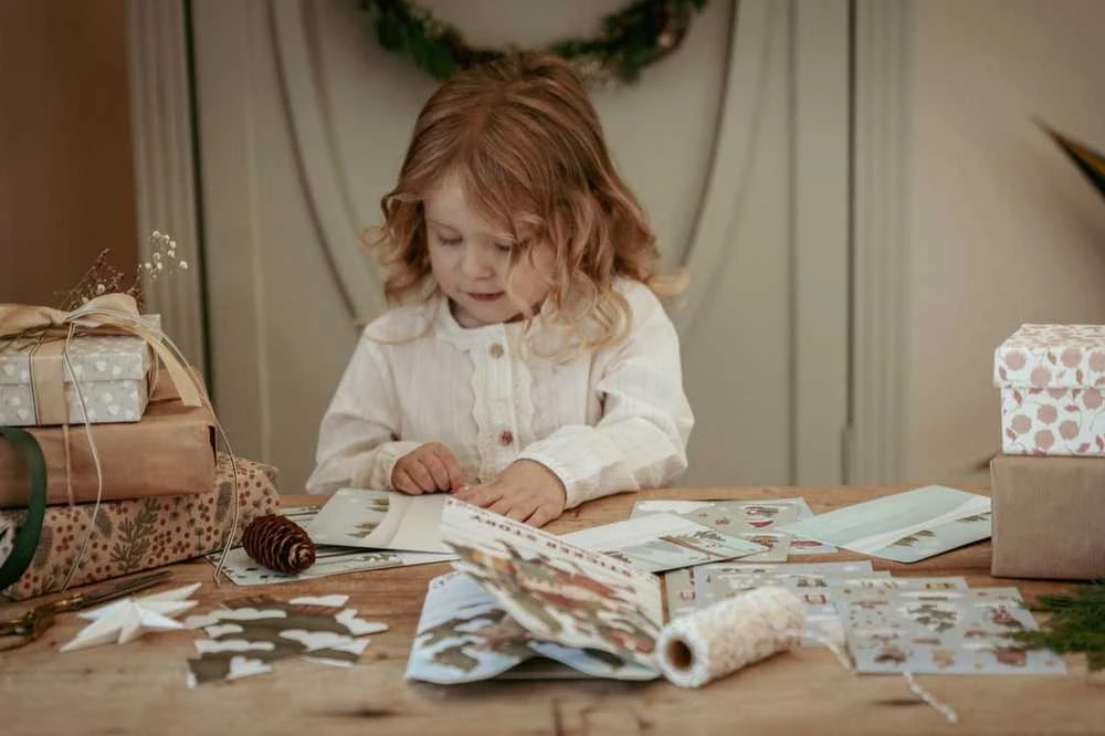 Little Dutch Mažojo olando kalėdinių atvirukų lipdukų rinkinys