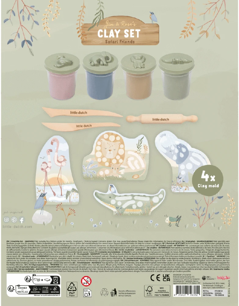 Little Dutch Clay Set ´Safari Friends´