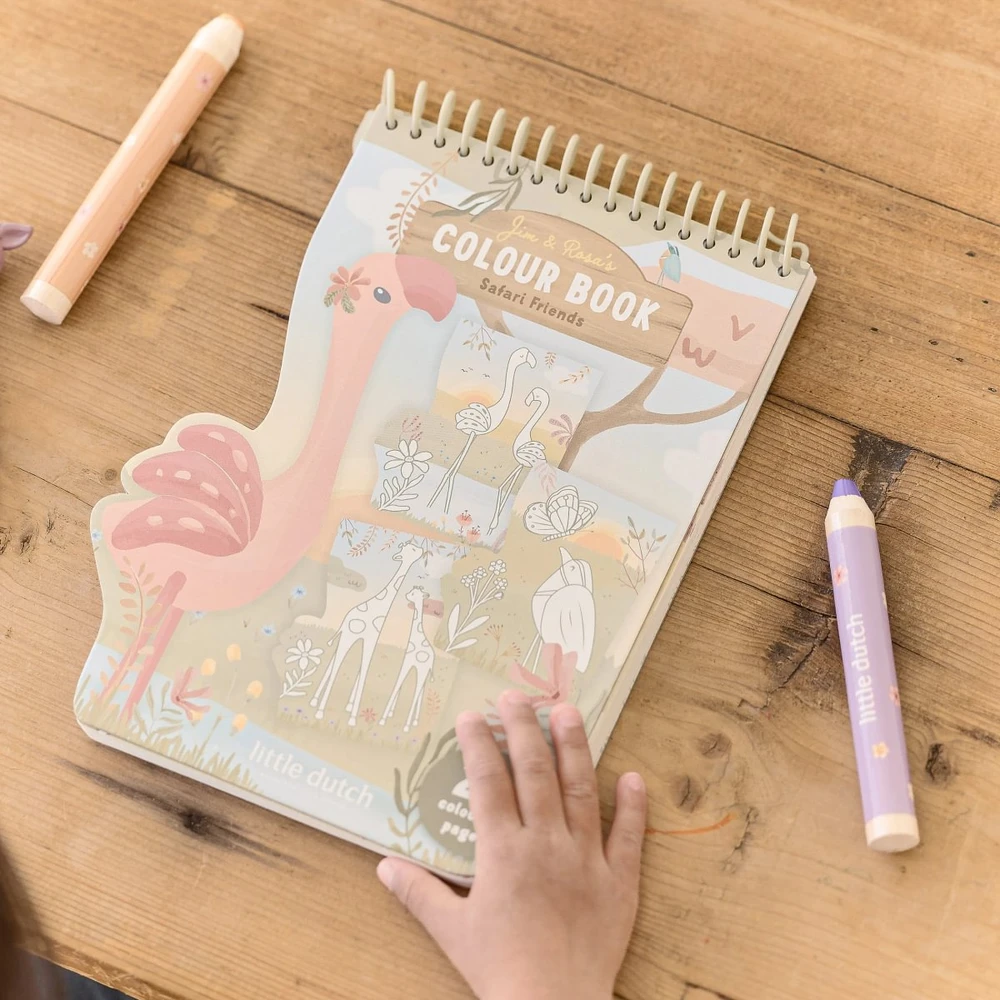Little Dutch Coloring Book Flamingo ´Safari Friends´