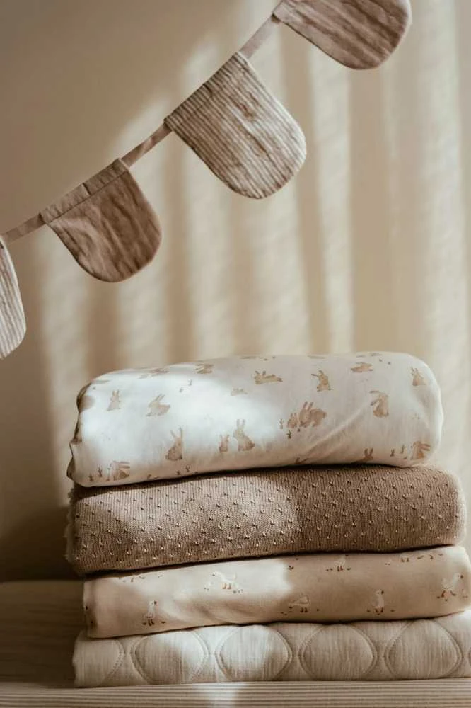 Little Dutch Cot blanket fleece `Little Goose´ 110×140 cm