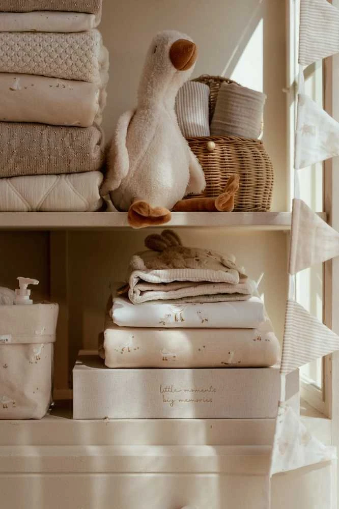 Little Dutch Cot blanket fleece `Little Goose´ 110×140 cm