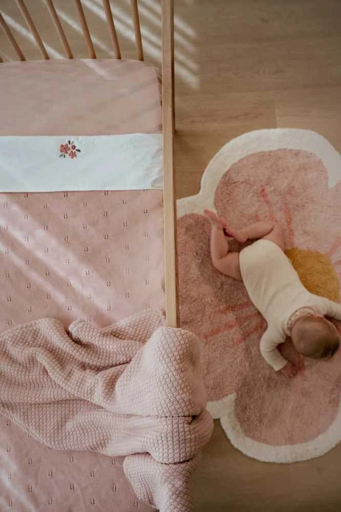 Little Dutch Cot blanket knitted `Pure Blossom´ 110×140 cm